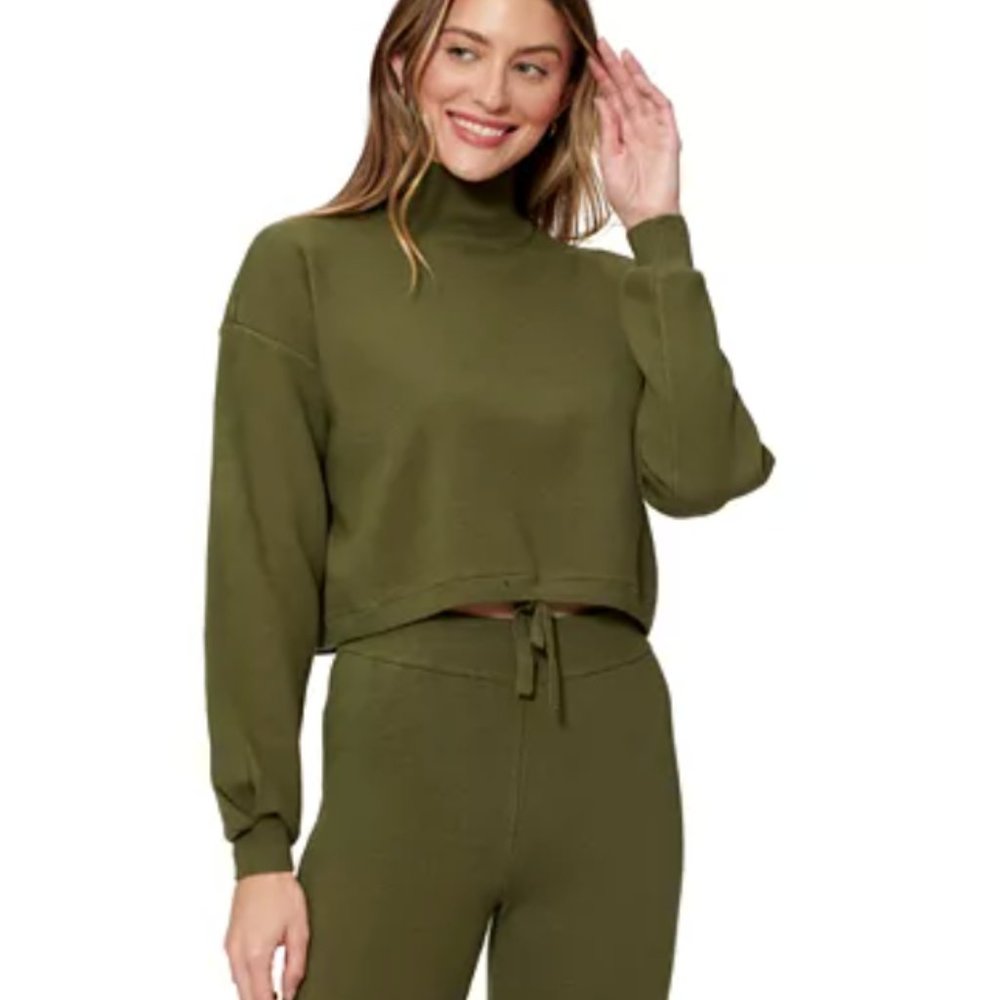 Sofia Richie Cropped Mock Neck Sweatshirt, Created for Macy's
